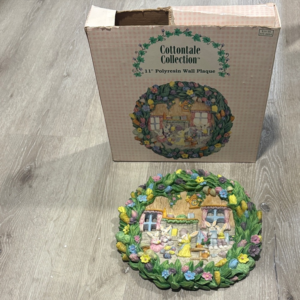 COLLECTABLE! - Cottontale Collection 11" Easter Wall Plaque